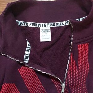 PINK Victoria's Secret Sweaters - pink half zip PINK Victoria's Secret Sweaters - pink half zip